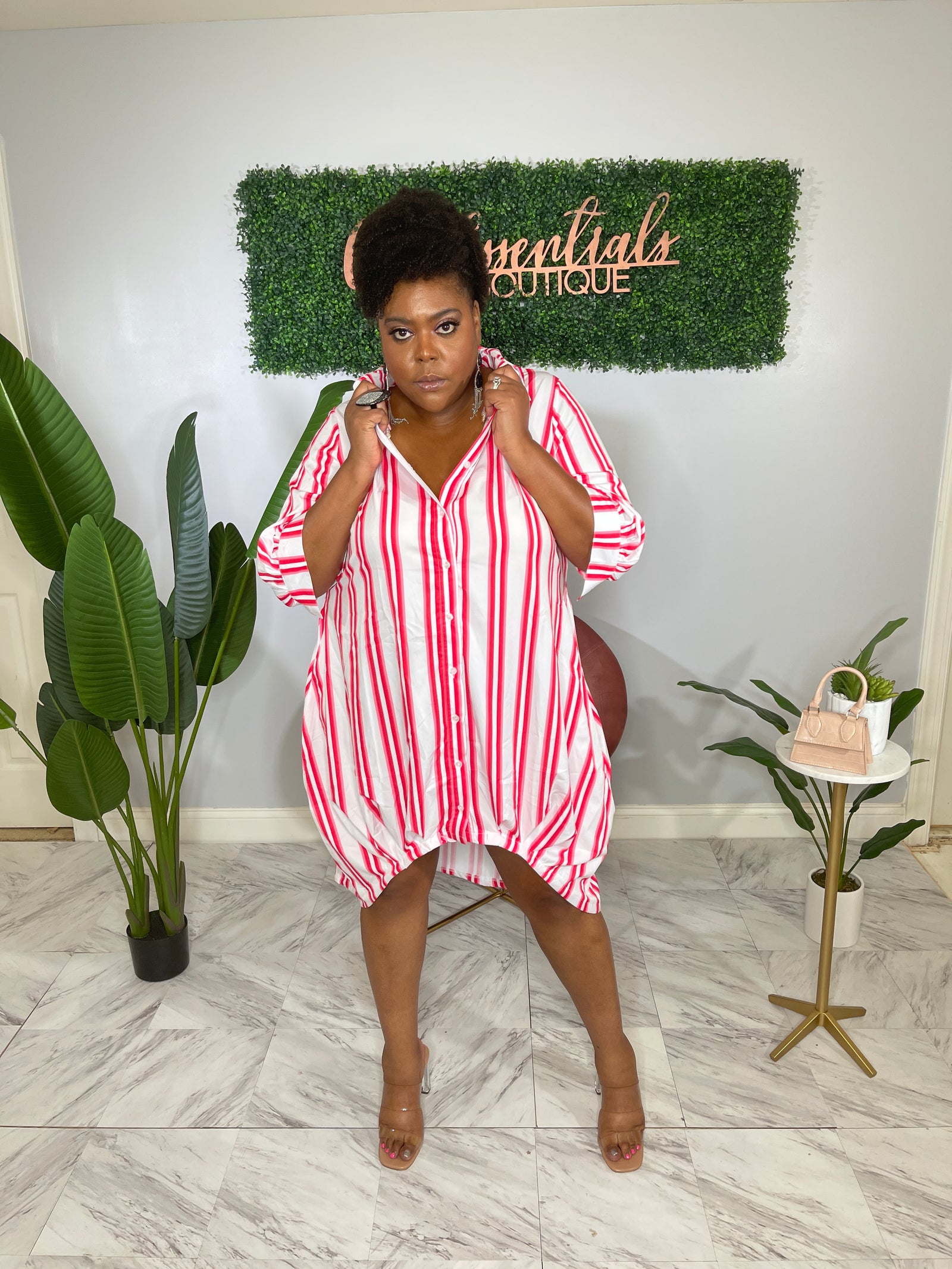 Color Striped Shirt Dress – Chic Essentials Boutique